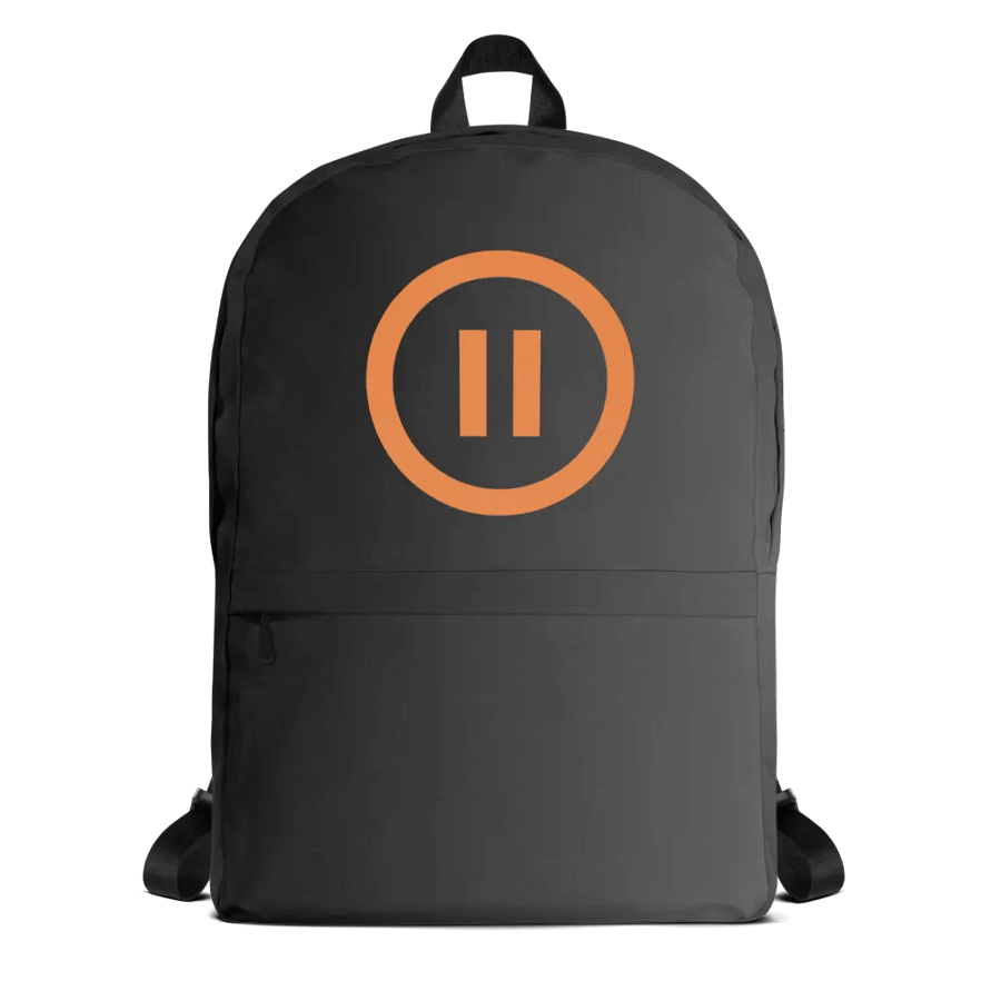 Pause AI Backpack (Black/Grey Gradient) product image (1)