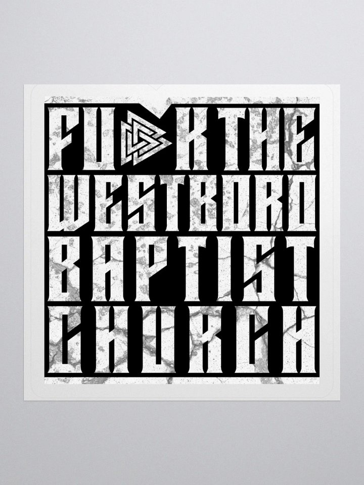 Fu-k the Westboro Baptist Church Alt - Diecut Sticker product image (1)