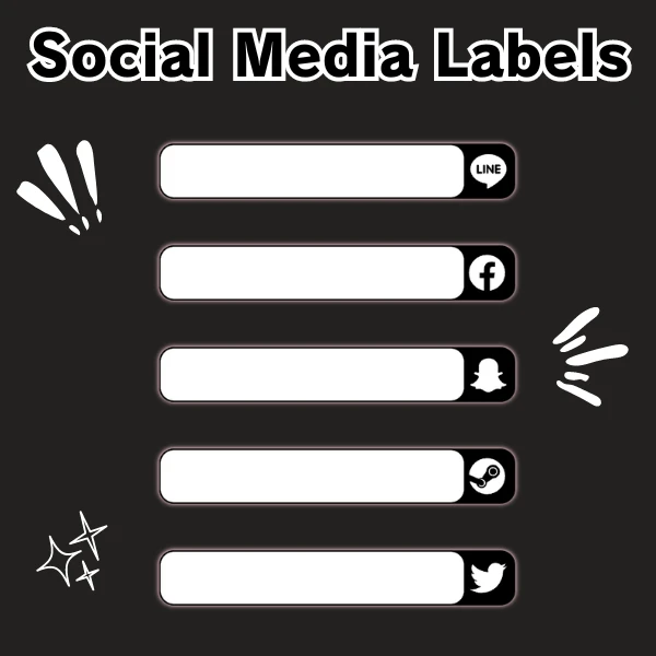 Social Media Labels product image (2)