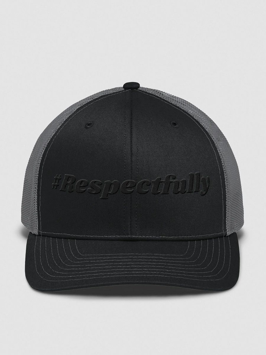 #Respectfully Trucker Hat (Blk) product image (1)