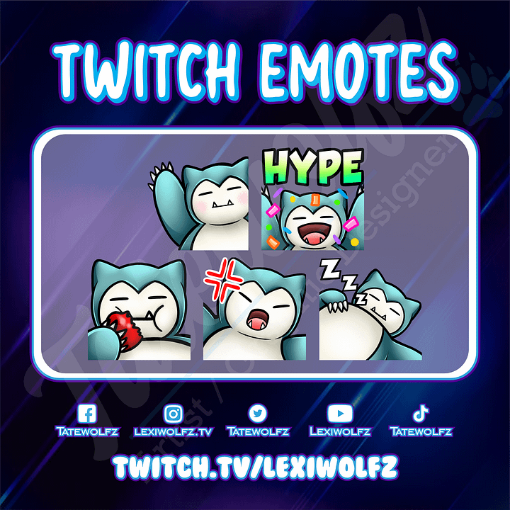 Twitch Emotes: Pokemon Snorlax product image (1)