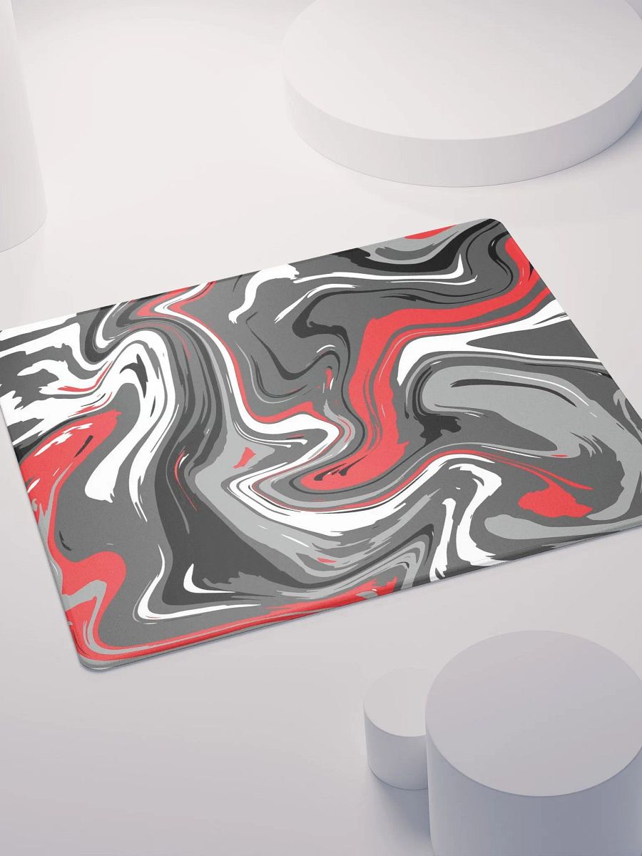 Red, Grey And White DAMASCUS Mousepad product image (4)