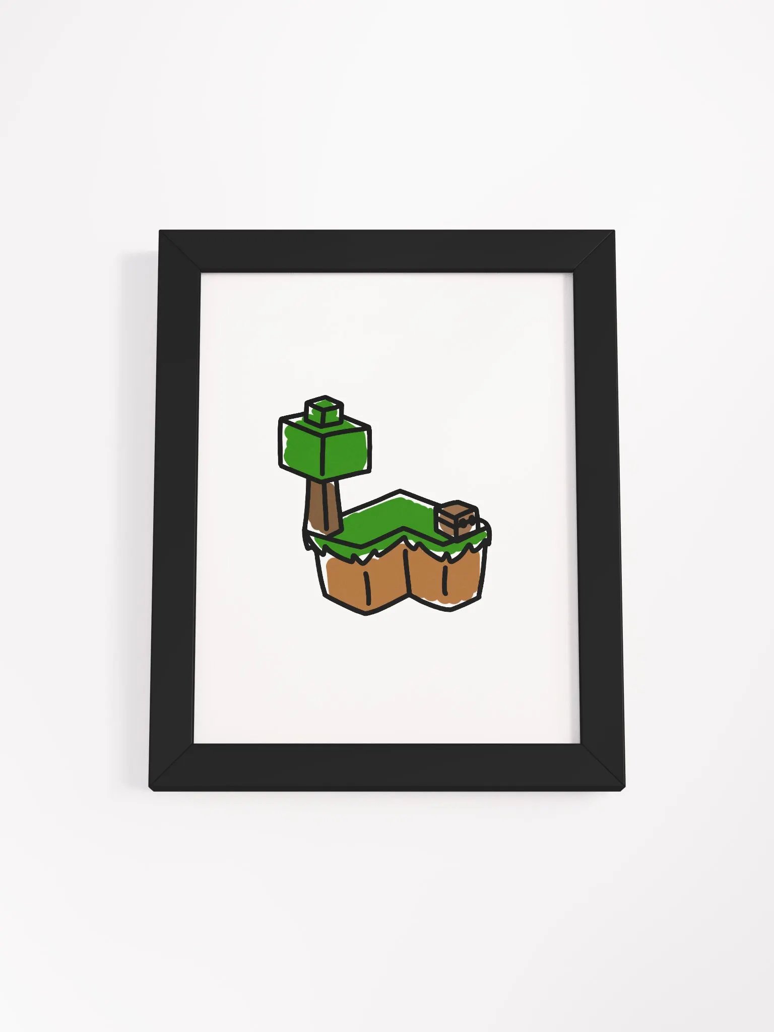 Skyblock Island Framed Picture product image (1)
