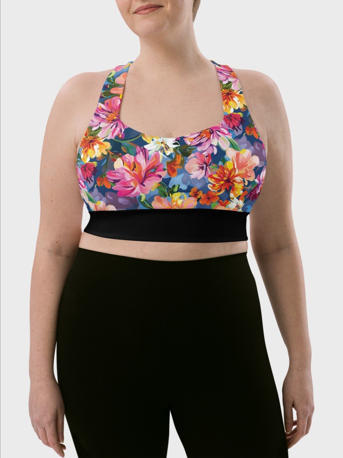 Hight Impact Bra "Bold Abstract Florals" product image (9)