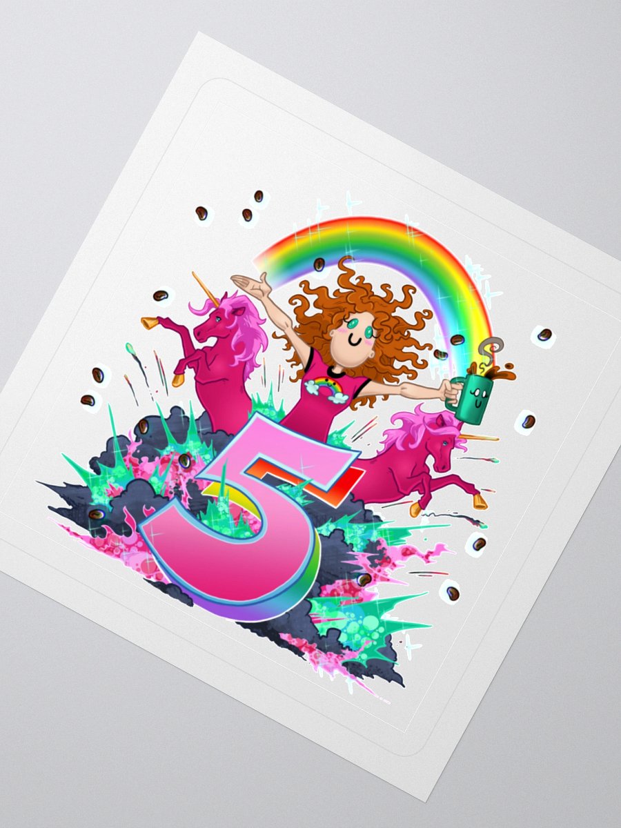 LadyAm5Years Sticker product image (6)