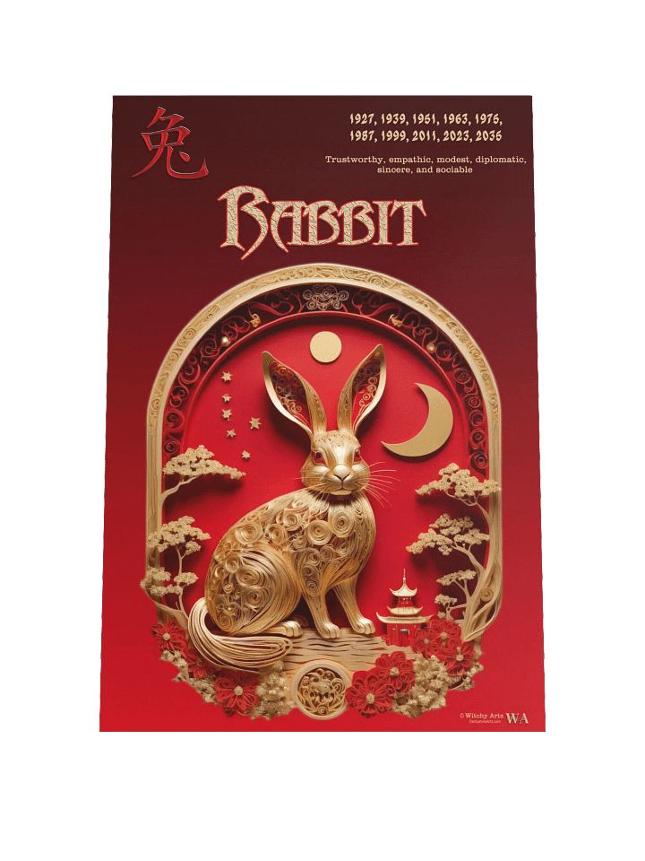Chinese Zodiac Poster - RABBIT product image (3)
