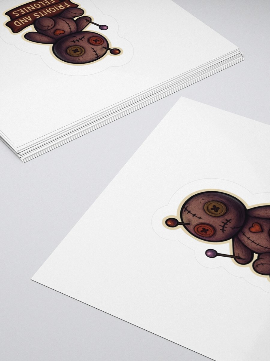 Voodoo Doll Frights Kiss Cut Stickers product image (7)