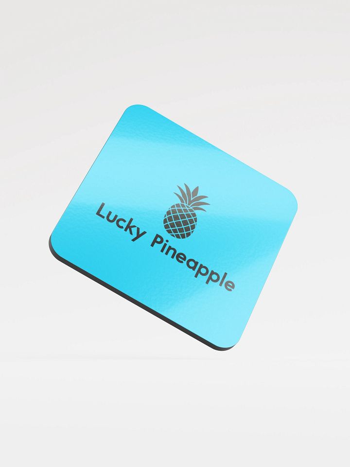 Lucky Pineapple Films Logo Blue Coaster product image (1)