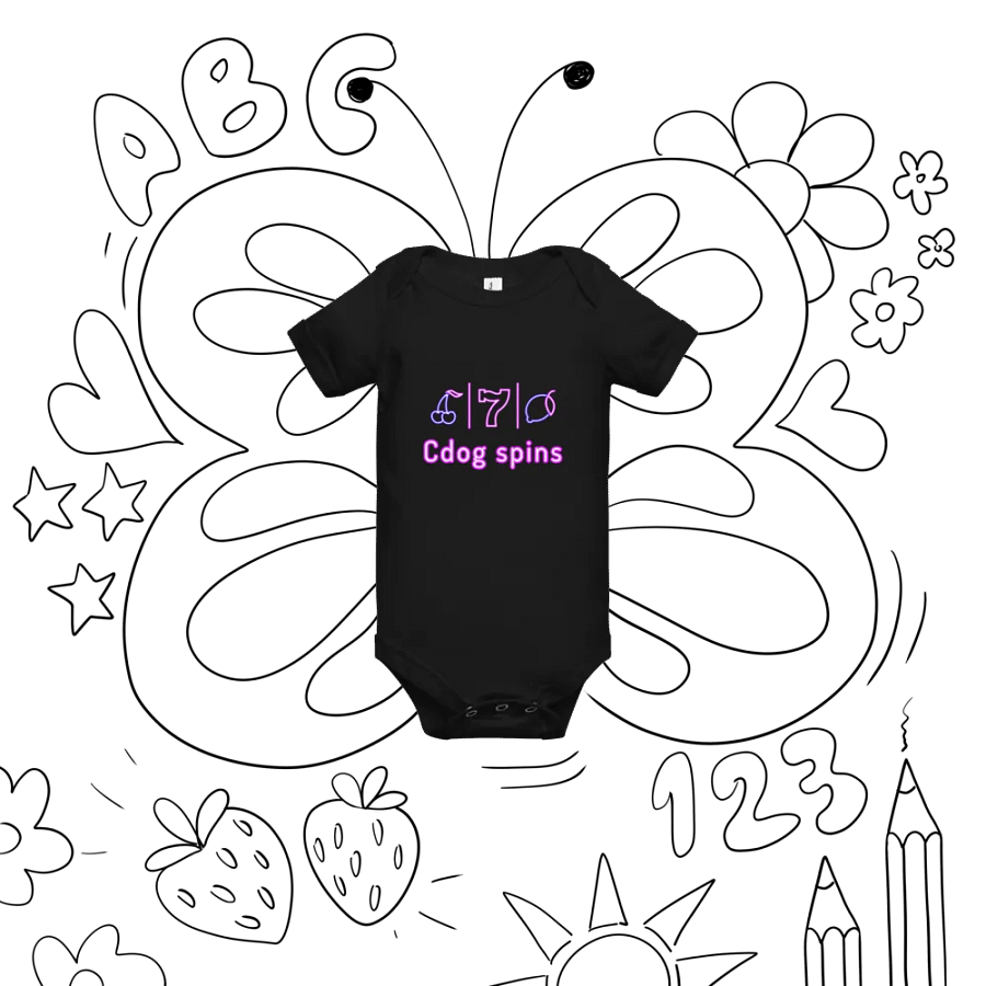 Cdog Spins Baby Grow product image (8)