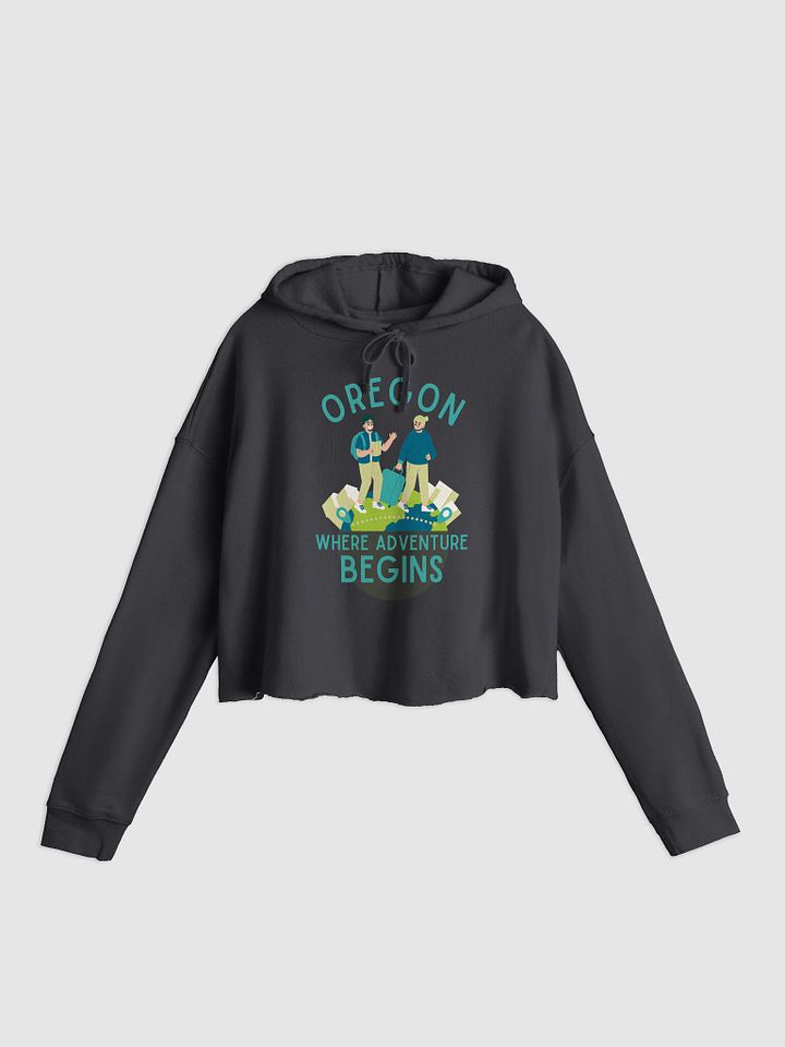 Oregon Adventure Hipster Journey Crop Hoodie product image (1)
