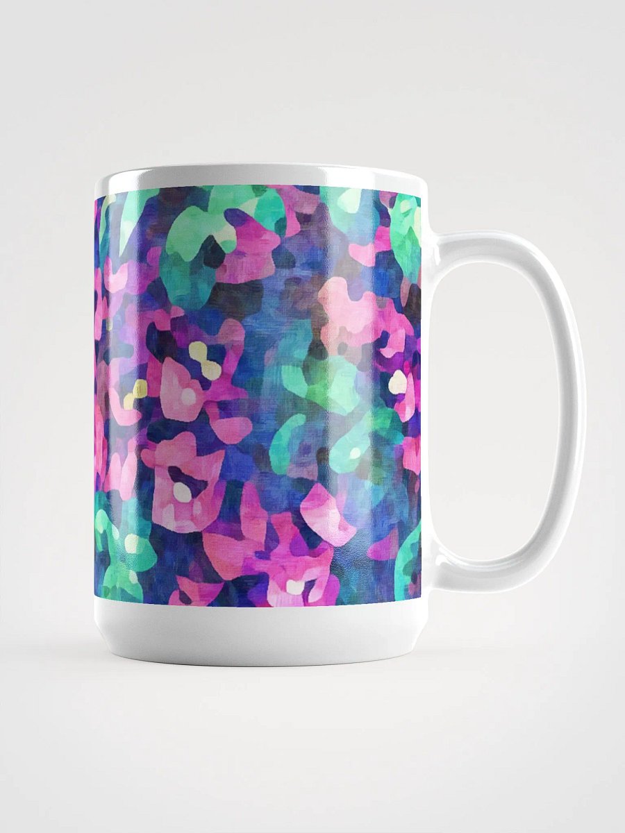 Abstract Graphic | White Coffee Mug | Bougainvillea Floral product image (3)