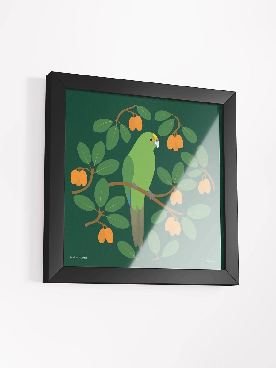 Kākāriki in Karaka Framed Wall Art product image (37)