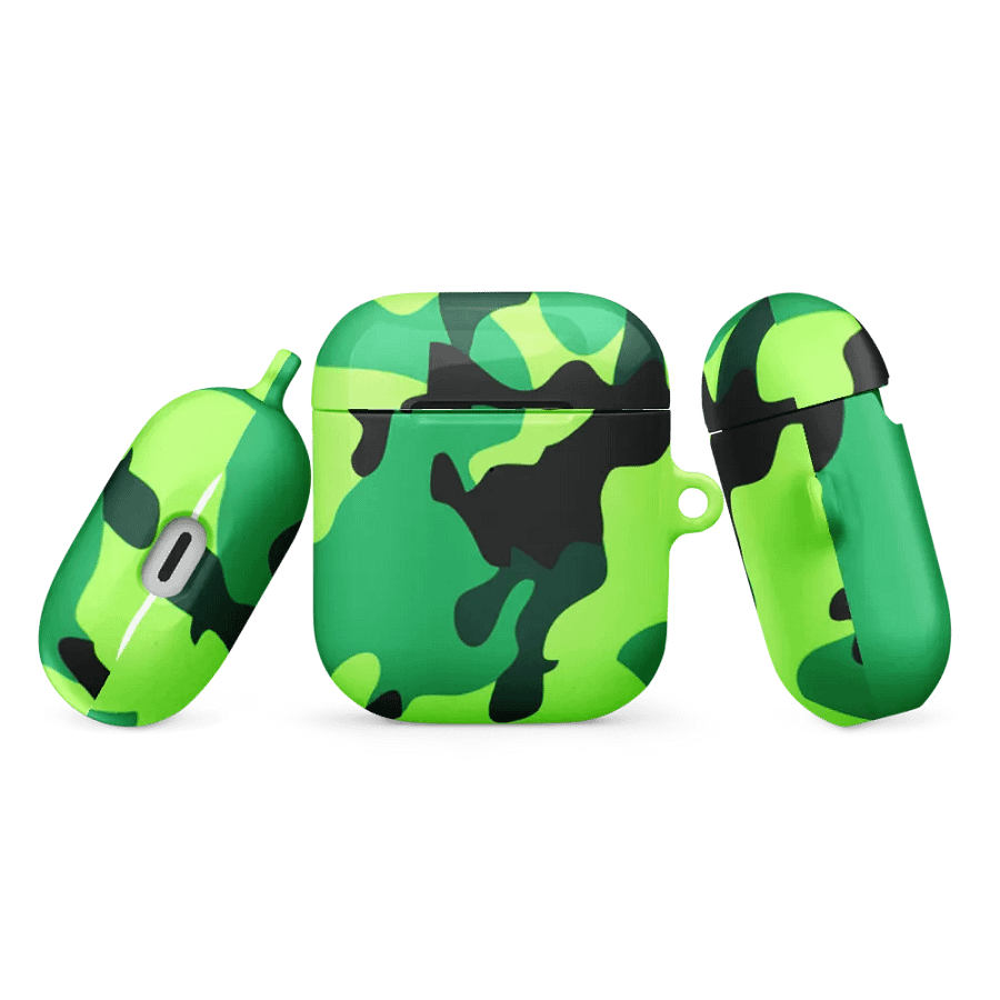 Lime Camo AirPod Case product image (13)