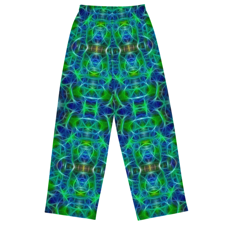 Green Blue Kaleidoscope Wideleg pants product image (1)