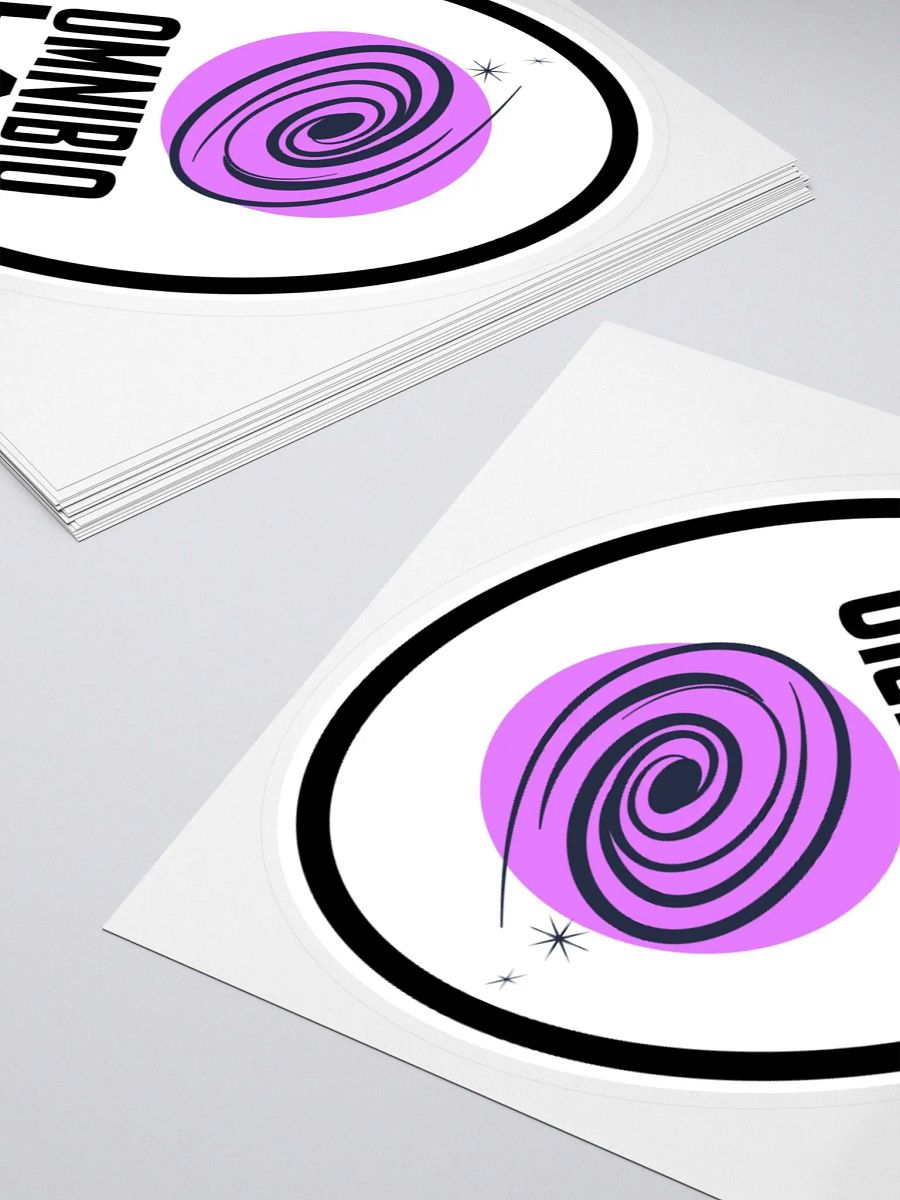 Omnibio Lab Logo Oval Kiss Cut Stickers product image (4)