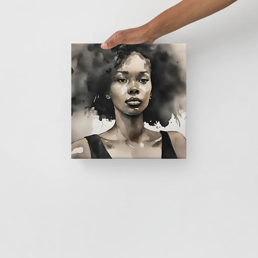 Young Black Woman Watercolour Portrait Wall Art product image (14)
