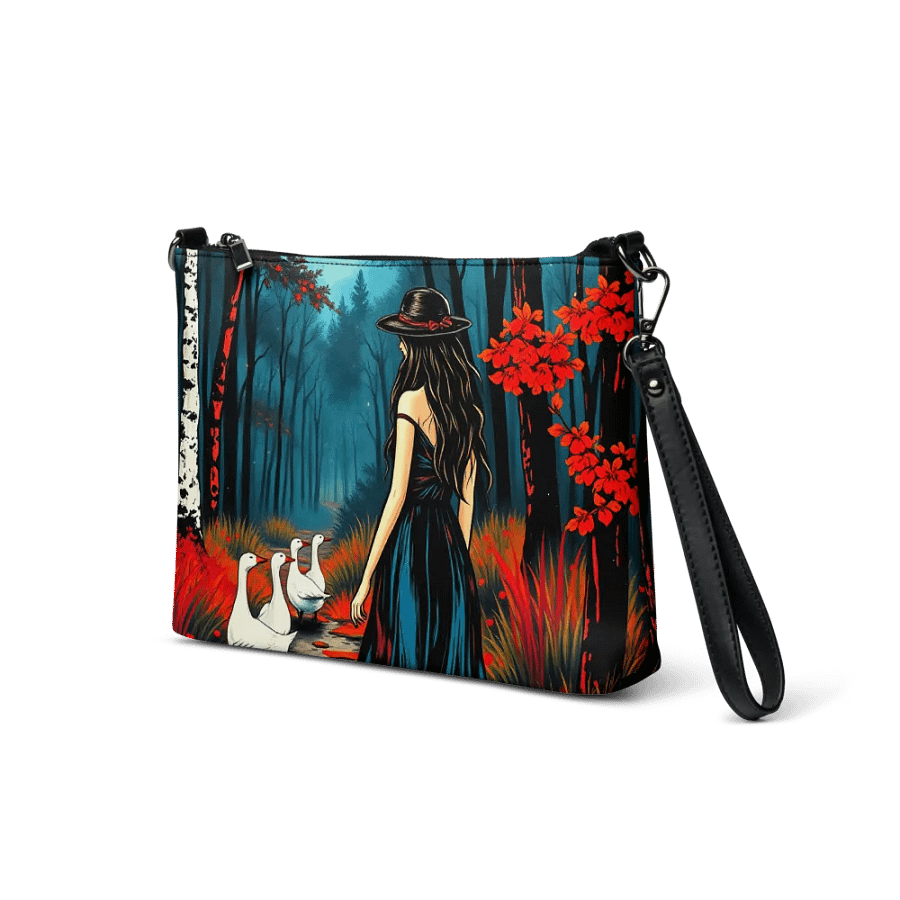 premium faux leather Enchanted Forest Wanderlust Crossbody Bag product image (2)