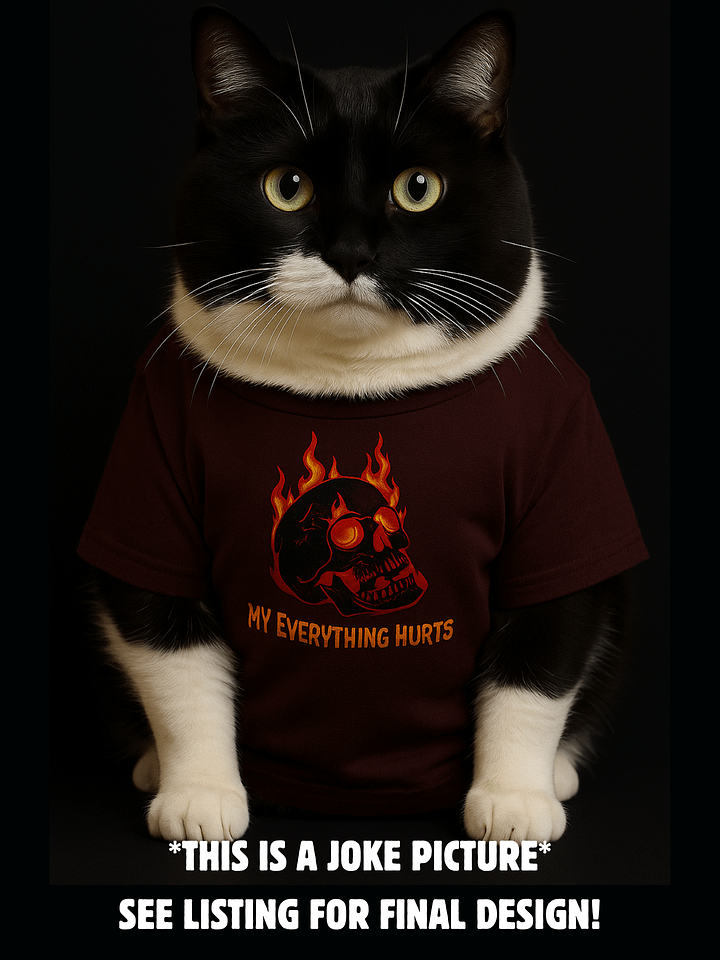My Everything Hurts! Supersoft Unisex Tee (Red Design) product image (2)