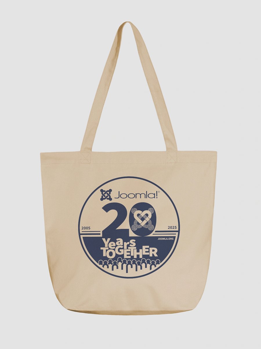 Joomla! 20th Anniversary Edition<br /> — Eco-Friendly Tote Bag / Oyster — product image (1)