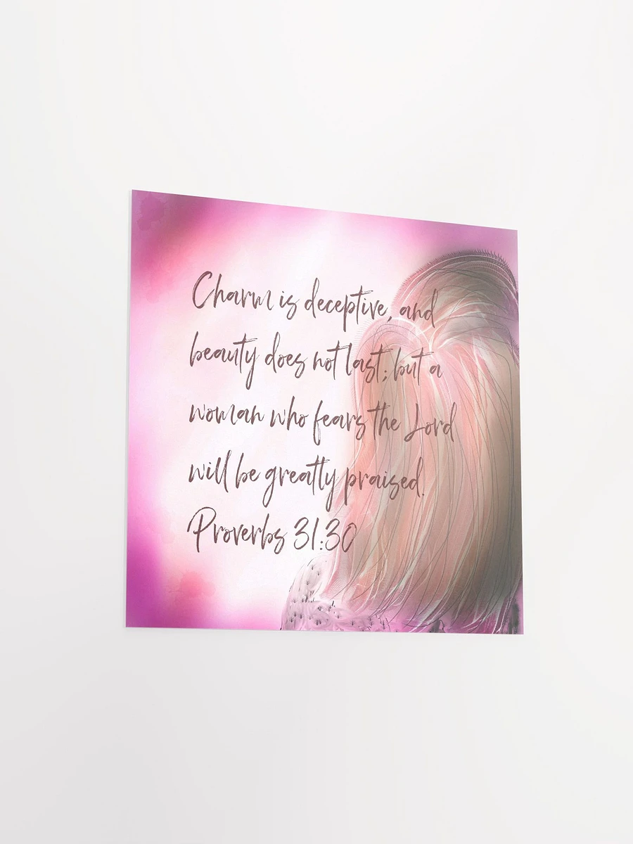 Proverbs 31:30 Bible Quote Art Print product image (4)