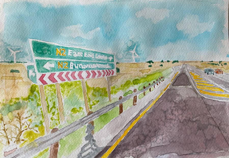 Highway Intersection Near Komga, South Africa product image (1)