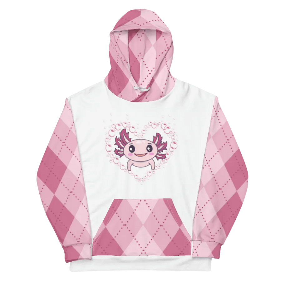 Pink And White Axolotl Hoodie product image (12)