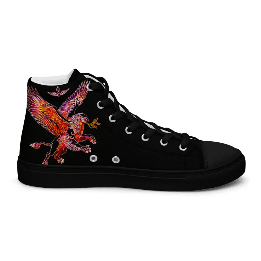 Gripen Flying red//Griffin/Men's High Top Canvas Shoes by Allcolor product image (7)