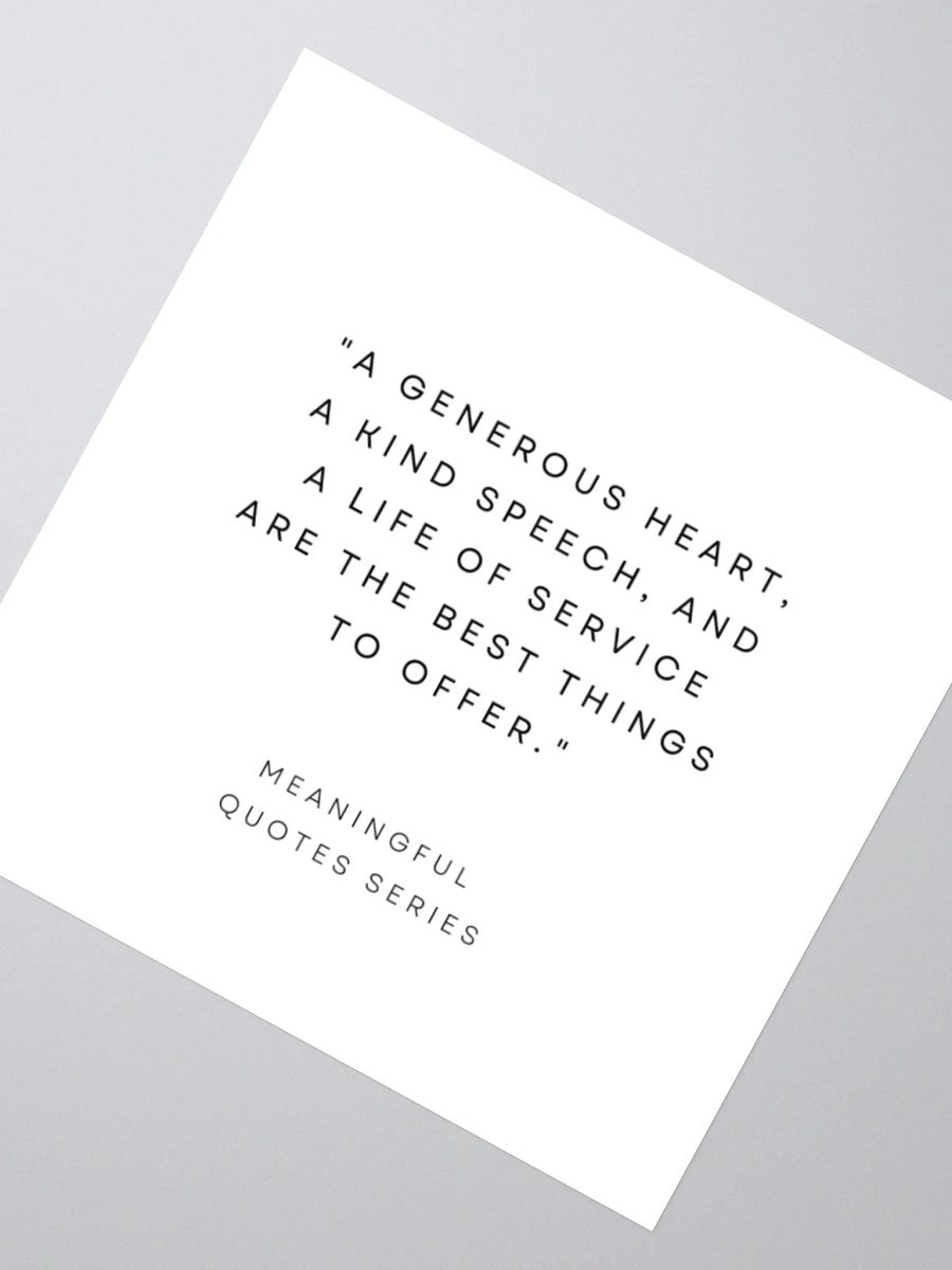Meaningful Quotes Kiss-Cut Stickers product image (4)