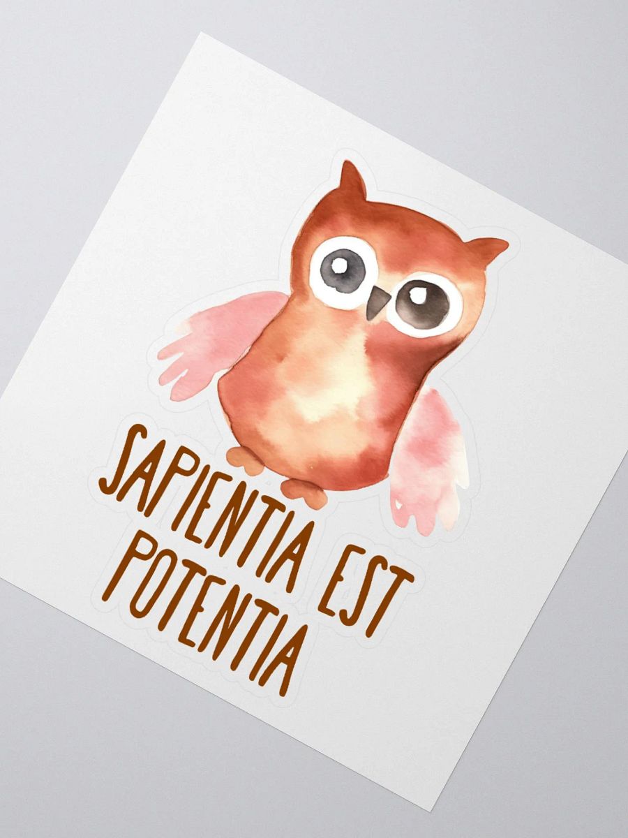 Sapientia est Potentia Sticker product image (3)
