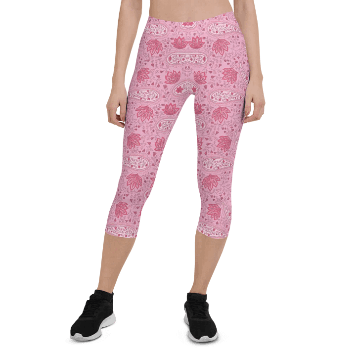 Rosewater Paisley | Capri Leggings product image (1)