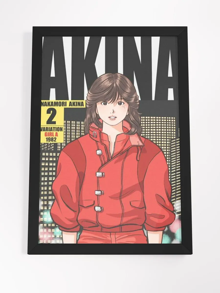 Nostalgic Akina - 1980s Iconic Style Framed High-Quality Matte Poster product image (4)