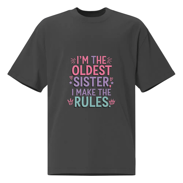 Rule-Maker Oldest Sister Faded Tee product image (1)