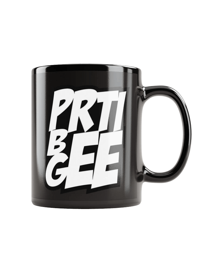 PRTI BEE GEE Black Glossy Mug product image (2)