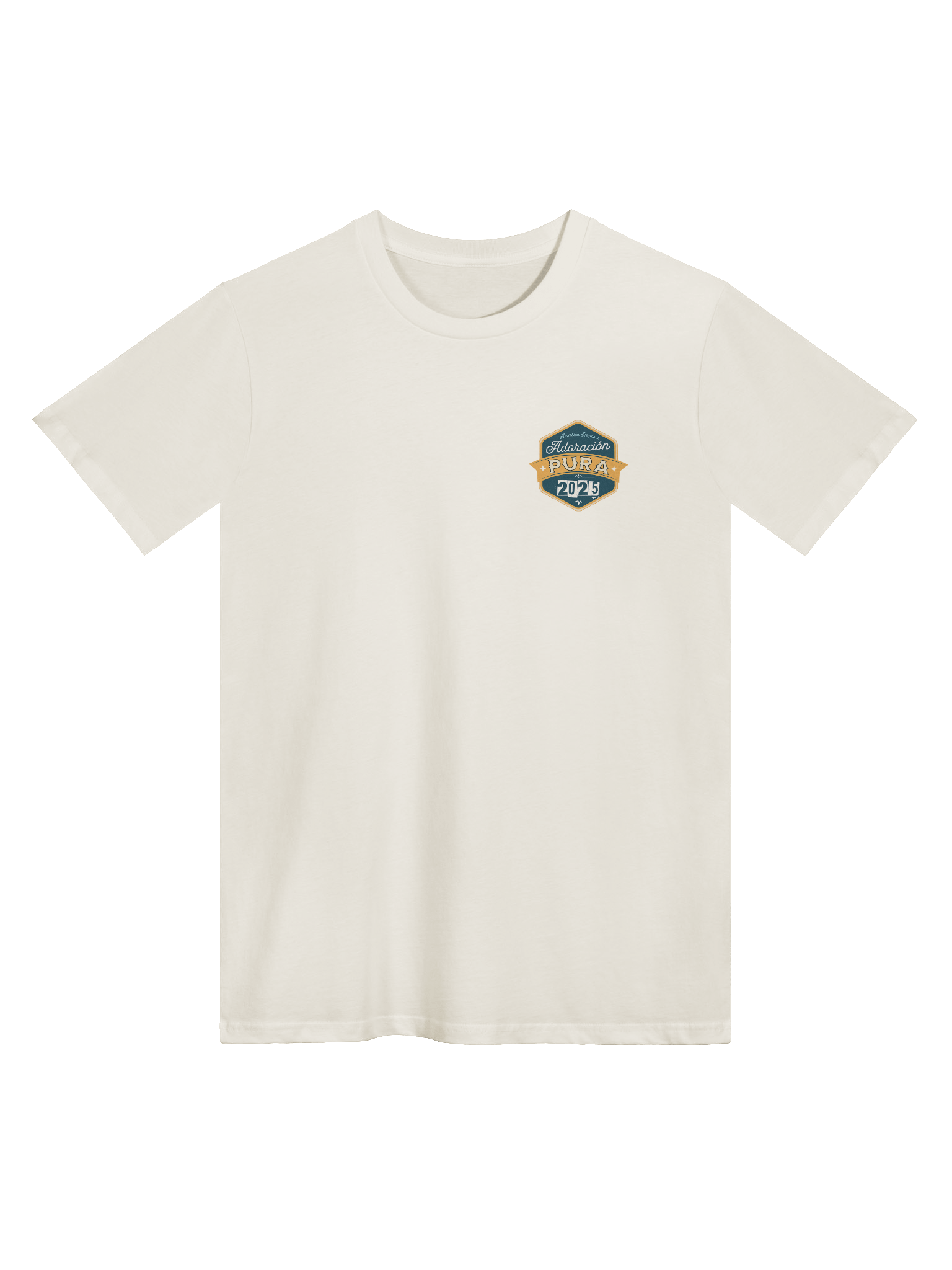 2025 "Adoración Pura" Asamblea Regional Retro Badge T-Shirt product image (1)