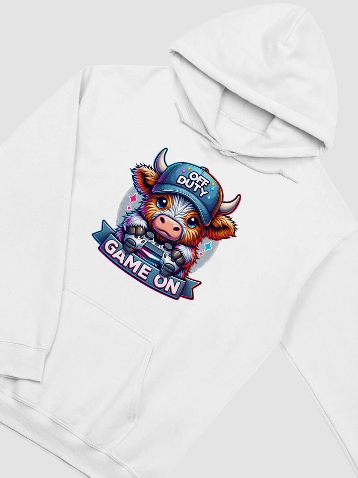 Highland Cow Off Duty Gamer Hoodie product image (10)