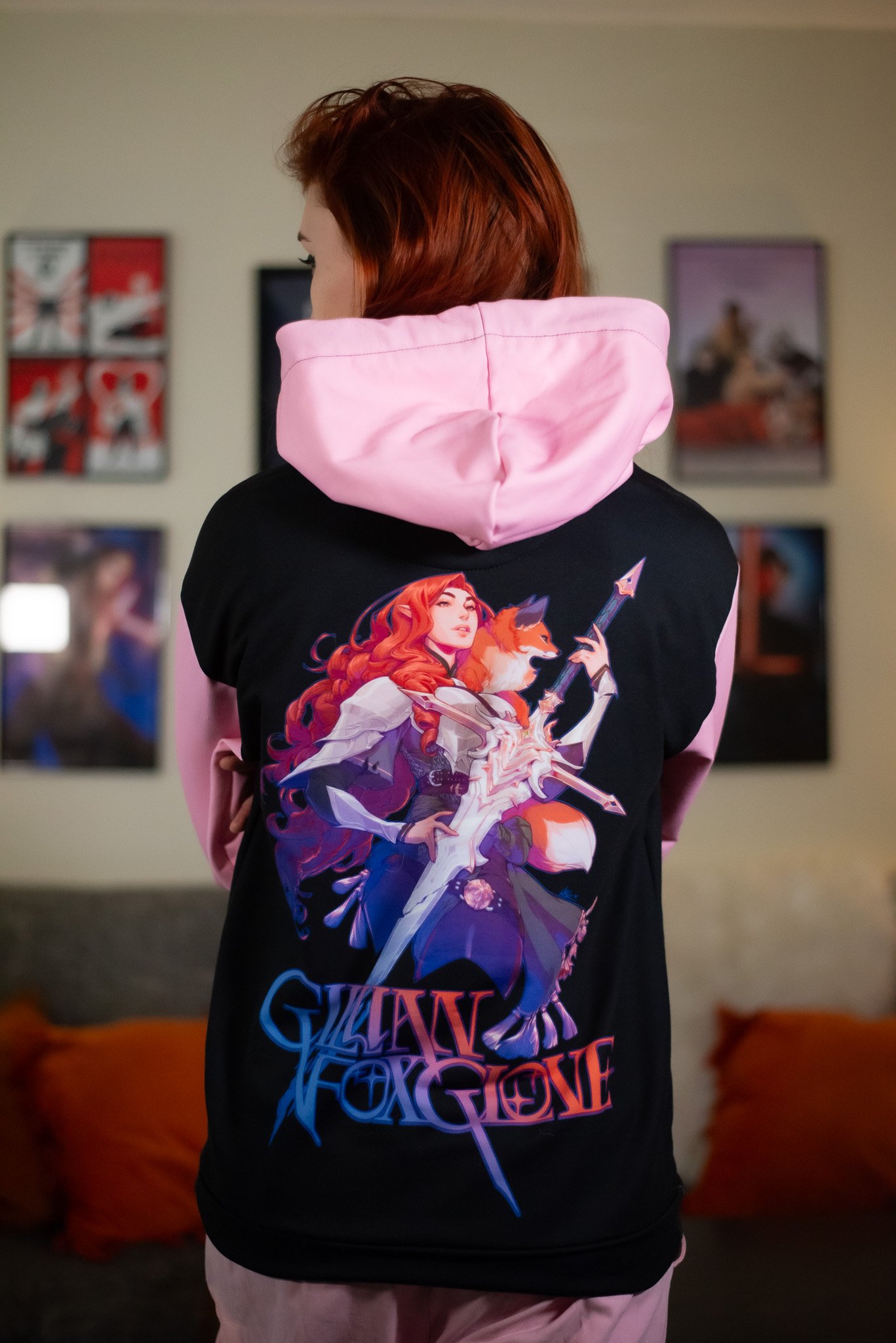 Gillian Foxglove Knight and the Fox Hoodie (Pink) product image (3)