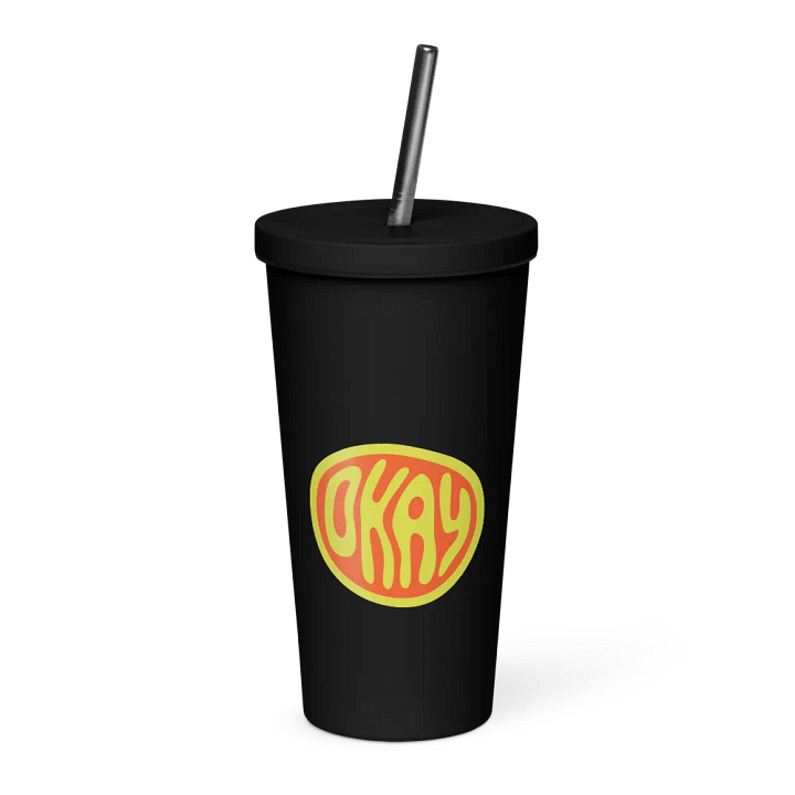 Insulated Tumbler with a Straw (OKAY) product image (1)