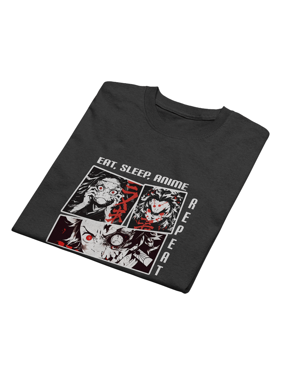 "Eat, Sleep, Anime, Repeat" Heavyweight Printed T-Shirt product image (4)