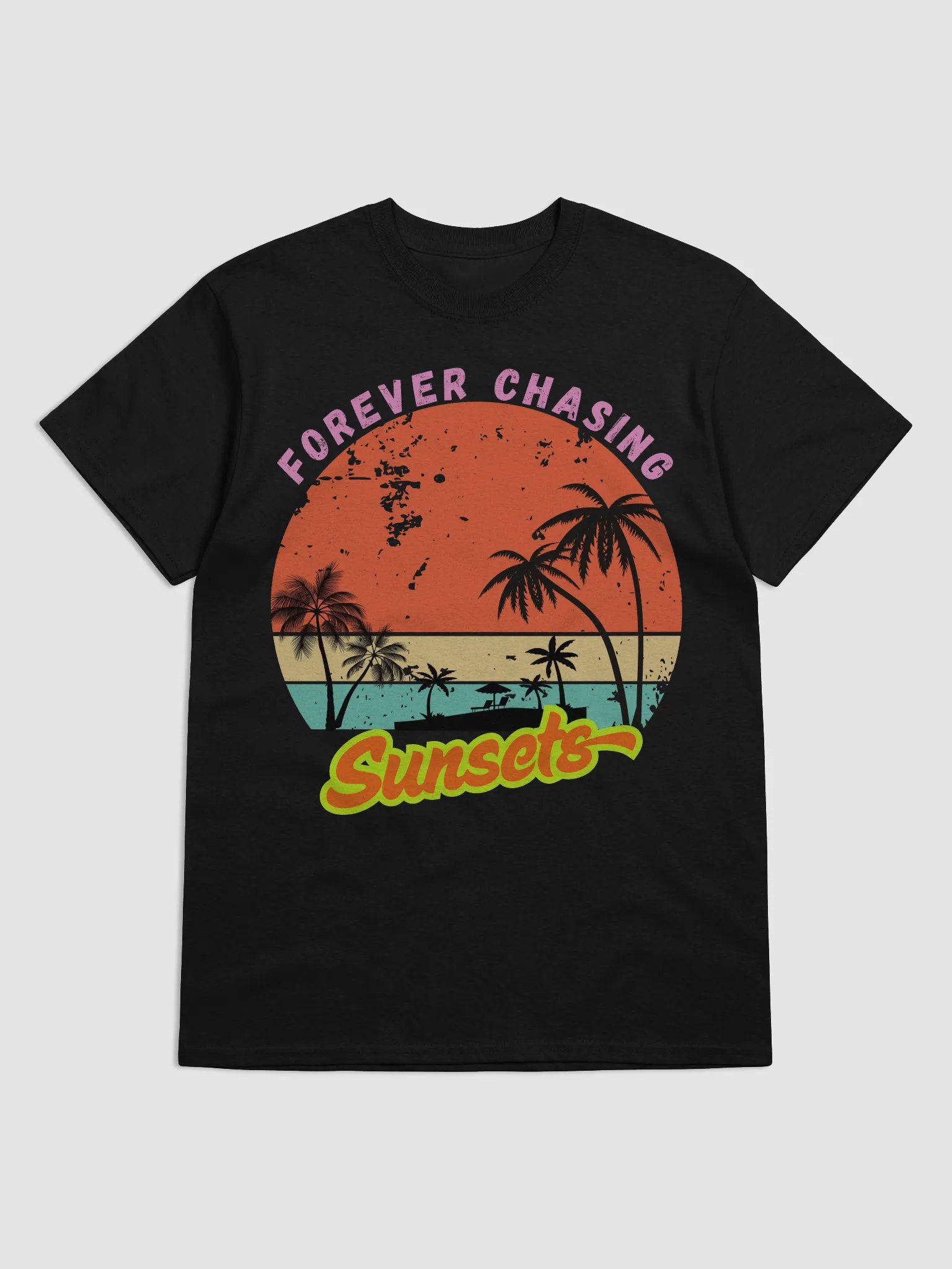 Vintage Sunset Vibes Tee – "Forever Chasing Sunsets" product image (4)