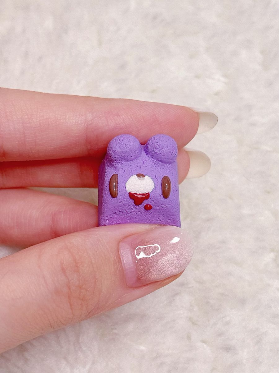 Purple Gloomy Bear Keycap product image (5)