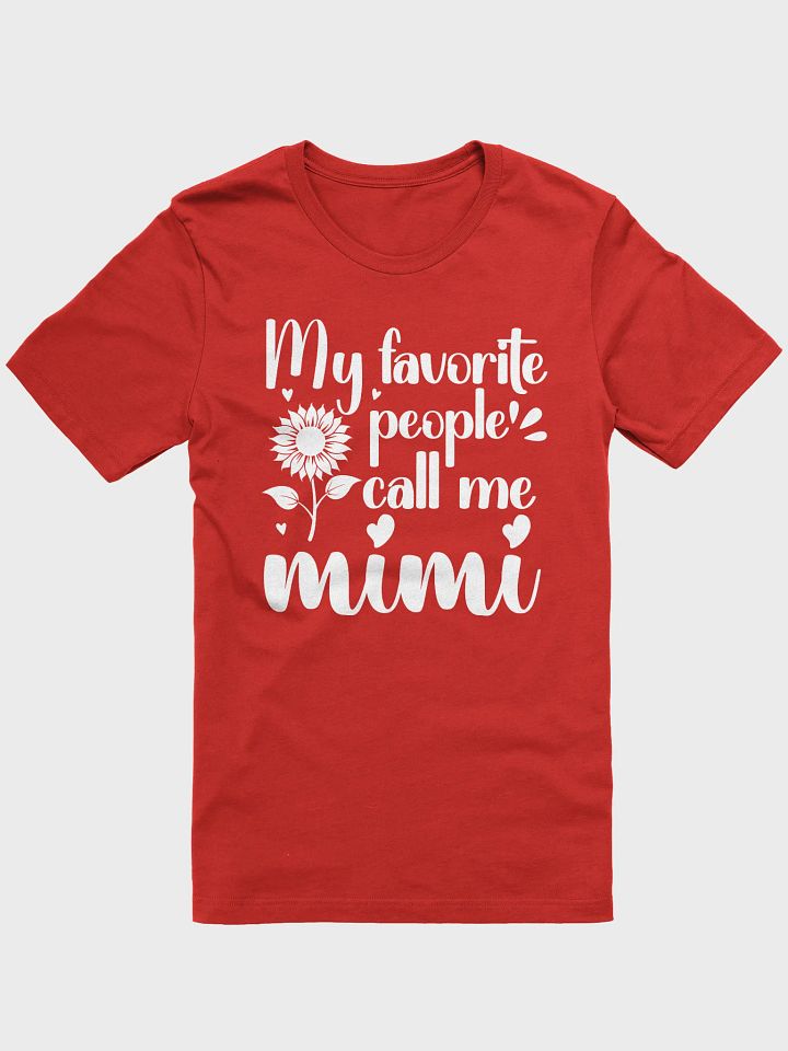 My Favorite People Call Me Mimi, Grandma Bella Canvas T-shirt product image (2)