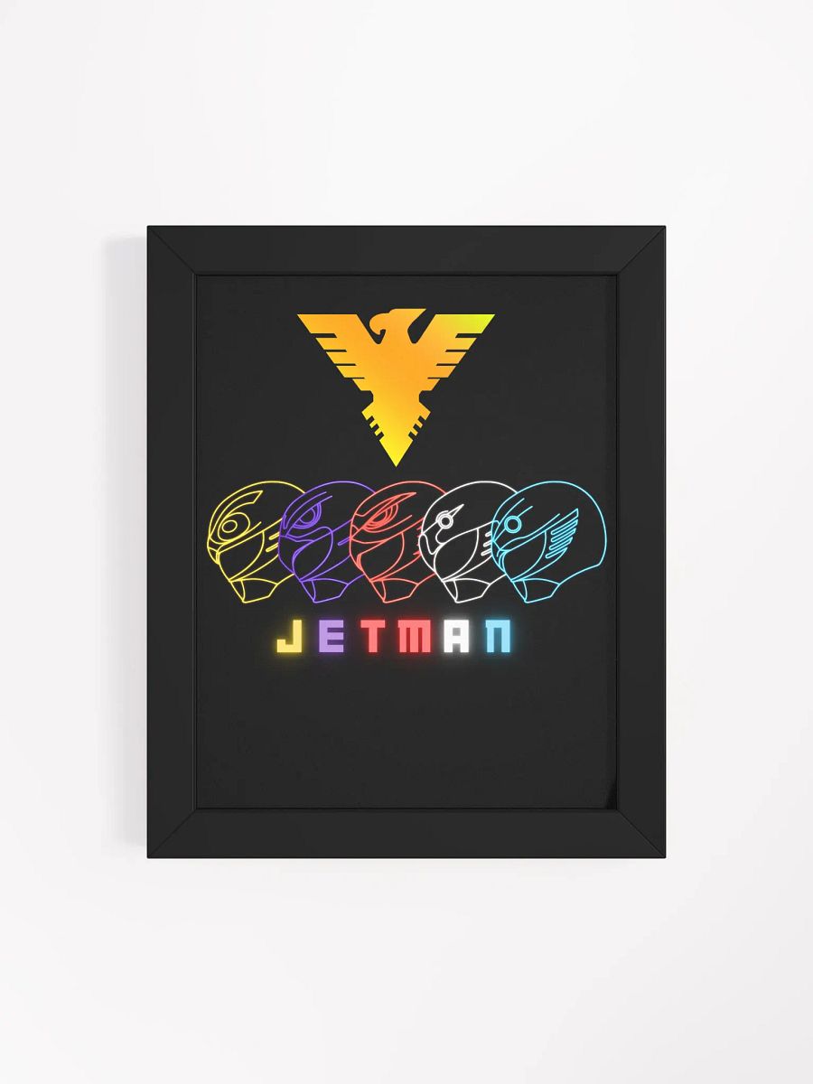 Neon Jetman Helmets Framed Poster product image (31)