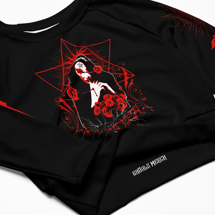 Sinister Thorned Majesty Long Sleeve Crop Top product image (2)