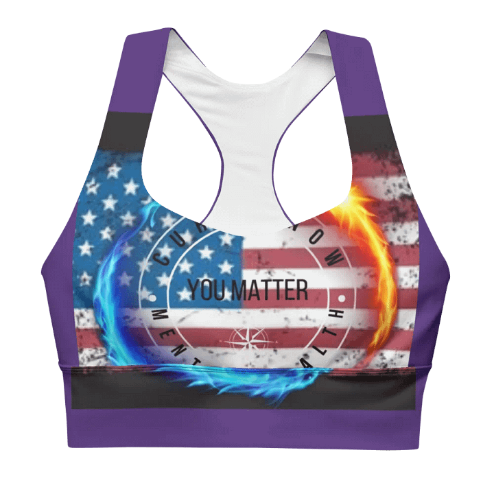 you matter sports bra - purple product image (1)