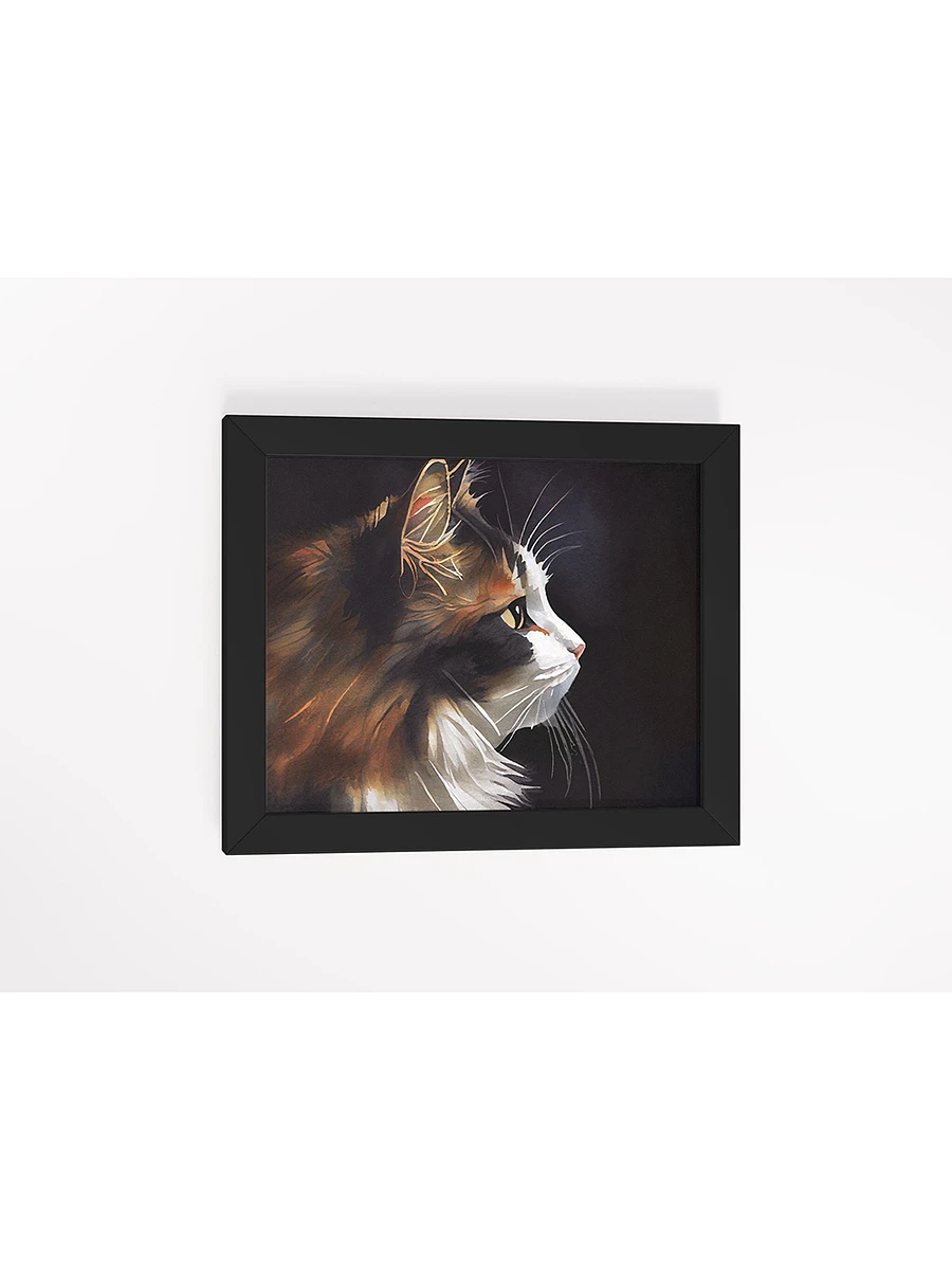 Sweet Kitty Profile - Calico Cat Framed Poster product image (2)