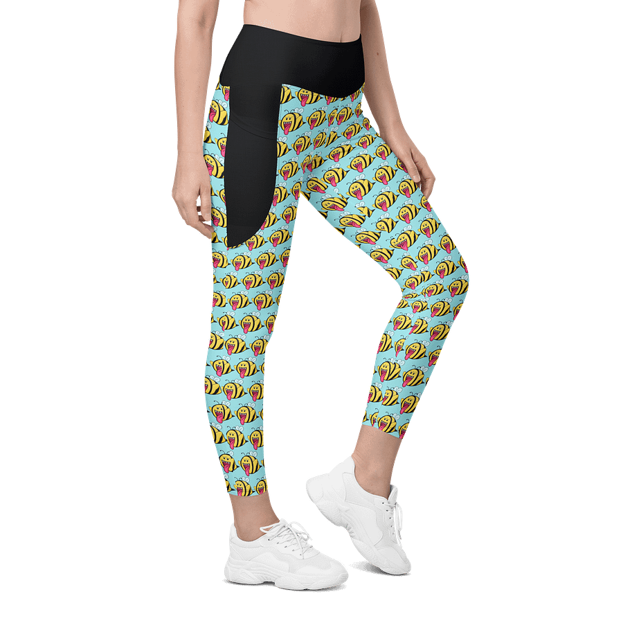 Boo-Bees Leggings w/Pockets (Blue) product image (5)