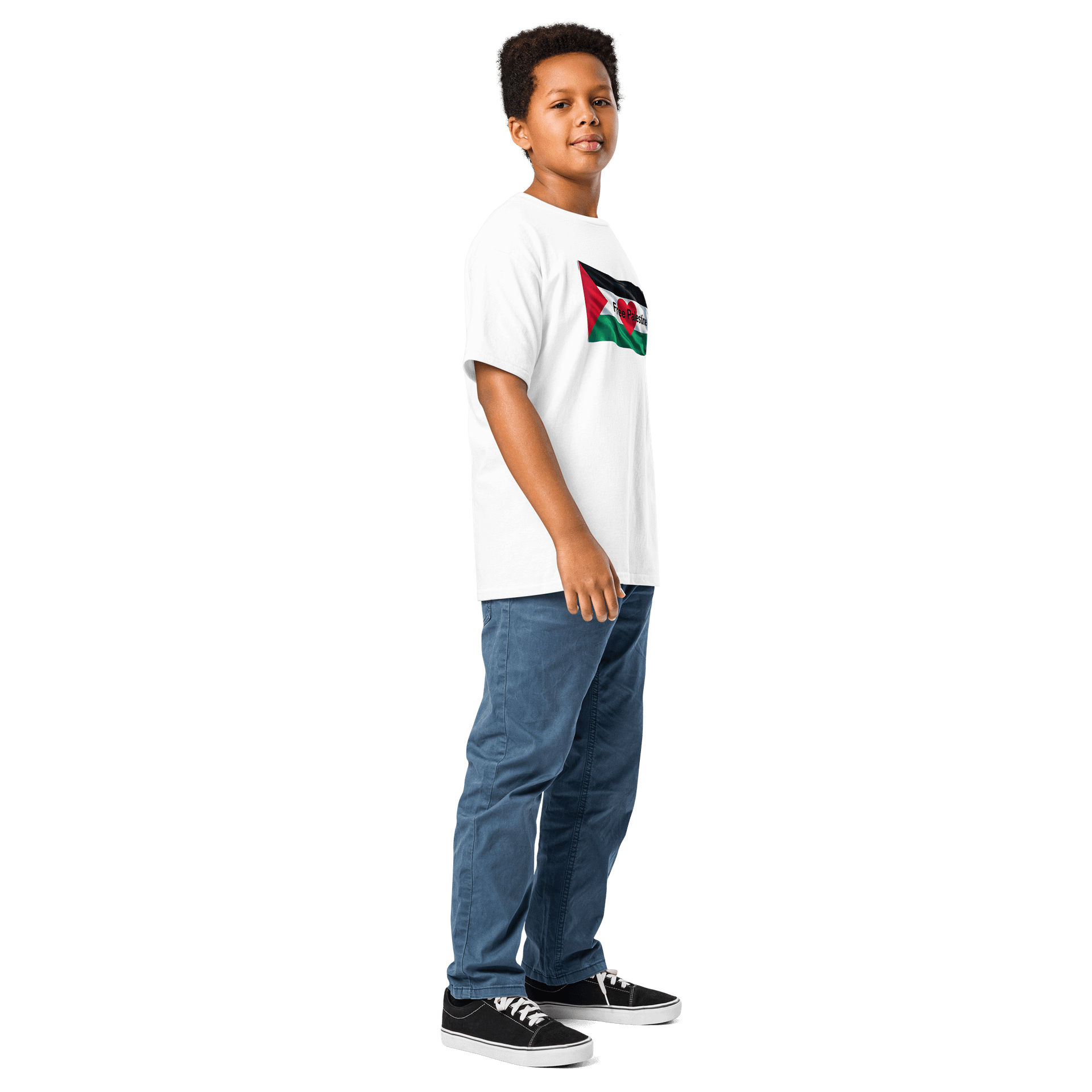 Heart of Palestine image Youth Tee product image (5)