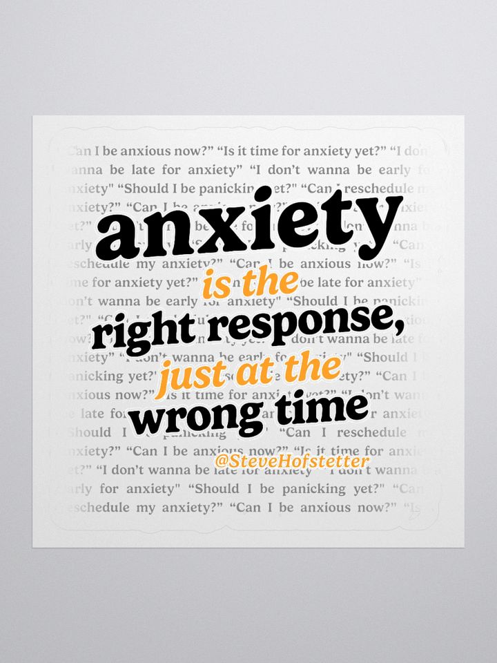 Anxiety Sticker product image (1)