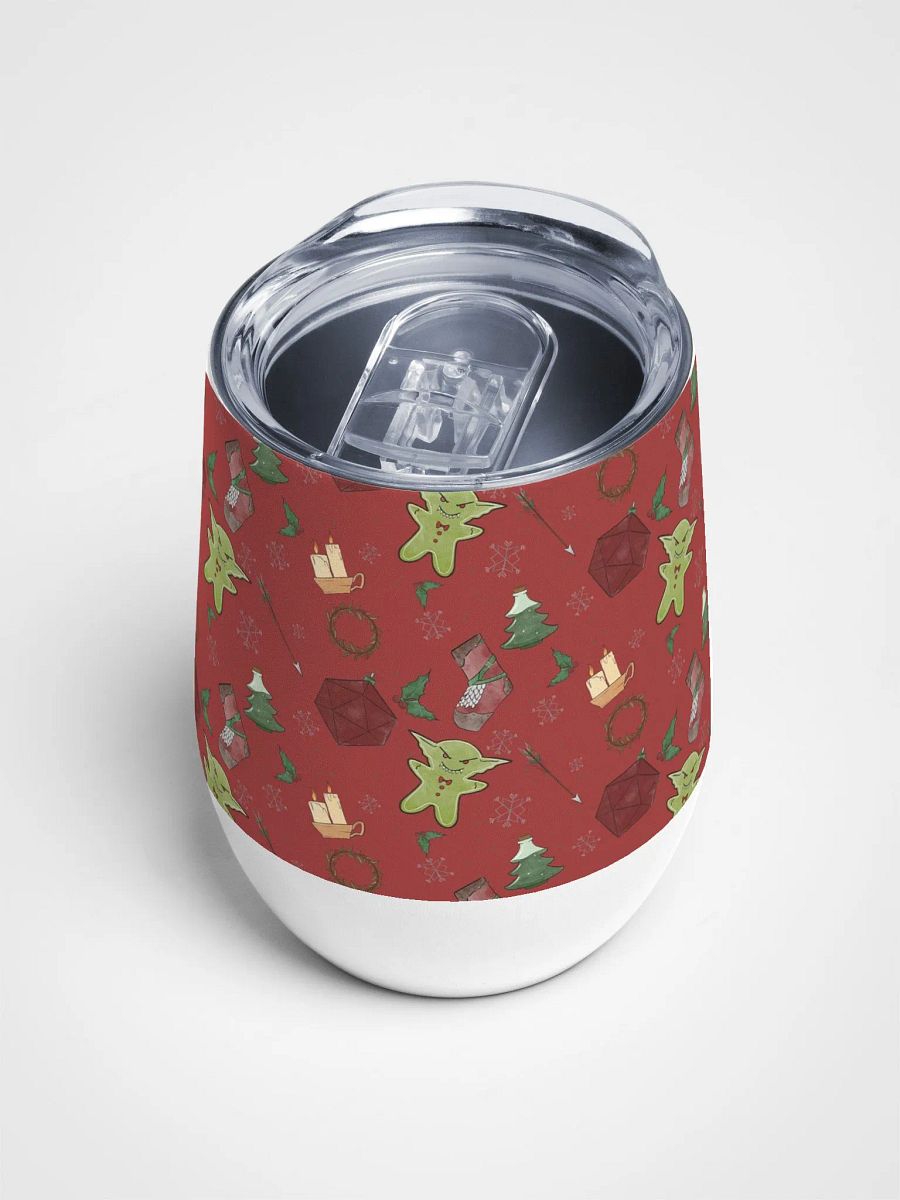D&D Christmas Goblin - Stainless Steel Wine Tumbler product image (4)