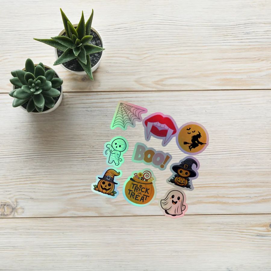 Spooky Holographic Halloween Sticker Sheet product image (8)
